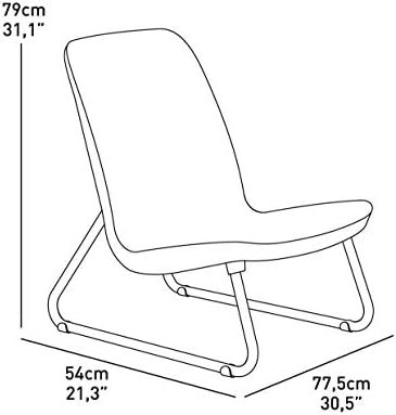 Keter Rio 3 Piece Resin Wicker Patio Furniture Set with Side Table and Outdoor Chairs, Brown - Image 15