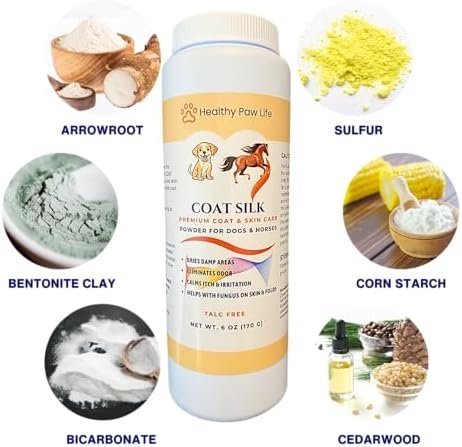 Coat Silk - Canine and Equine Dry Powder | Alleviate Odors and Itchiness | Relieves Rain Rot and Sweet Itch | Holistic Remedy and Soothing Formula | for Dogs and Horses - Image 2