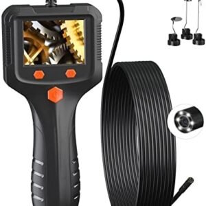 Daxiongmao Borescope, Endoscope Camera with Light, IP67 Waterproof Endoscope, 1080 HD Inspection Camera, Borescope Camera with Light, Snake Camera with 11.5FT Semi-Rigid Cord, Gadgets for Men(2.4")