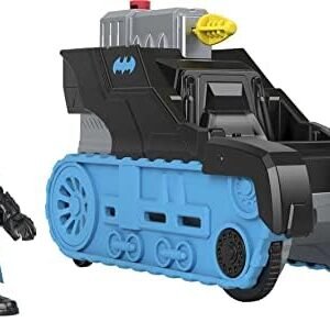 Fisher-Price Imaginext DC Super Friends Batman Toy, Bat-Tech Tank with Light-Up Figure & Projectile Launcher ​for Preschool Kids Ages 3+ Years