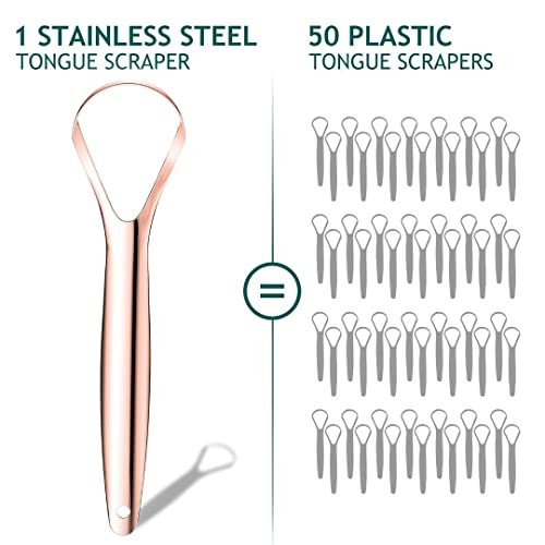 Tongue Scraper (2 Pack), Wide-head Tongue Cleaner with Nice Carrying Box, Easkep 100% Stainless Steel Tongue Scrapers Cleaners, for Men, Women, Adults, Kids - Image 5