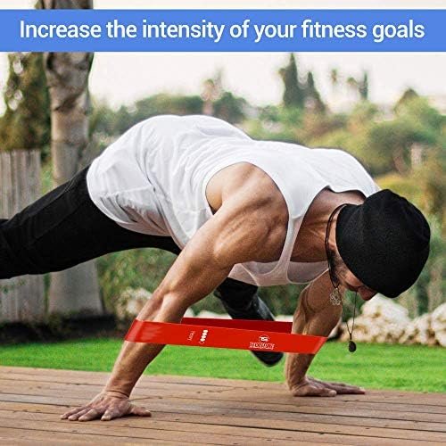 Resistance Bands Set for Men and Women, Pack of 5 Different Levels Elastic Band for Home Gym Long Exercise Workout – Great Fitness Equipment for Training, Yoga – Free Carrying Bag - Image 6
