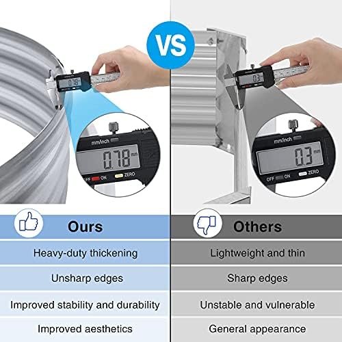 Land Guard Galvanized Raised Garden Bed Kit, Galvanized Planter Garden Boxes Outdoor, Oval Large Metal for Vegetables……… - Image 5