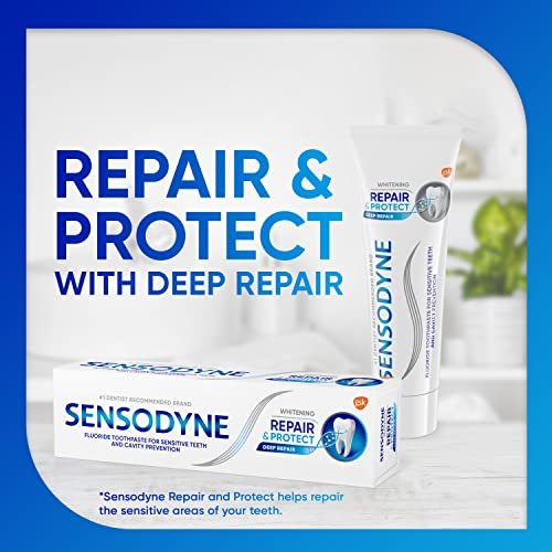 Sensodyne Repair and Protect Whitening Toothpaste, Toothpaste for Sensitive Teeth and Cavity Prevention, 3.4 oz (Pack of 4) - Image 9