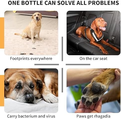 GJYC PET Paw Cleaner for Dogs and Cats,Magic Foam - Clean Paws No-Rinse Foaming Cleanser-Dry Shampoo, Foot Cleaner Brush - with Rose Extract, Odor Control Wash - Good for Puppy - Image 7