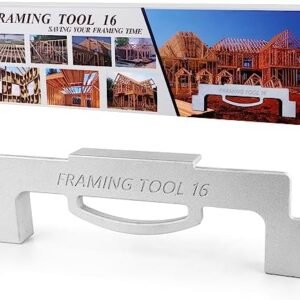 Framing Tools, 16 Inch On-Center Framing Tool, Layout Tools Made of Durable Aluminum, Precision Wall Framing Tool, Measurement Jig Tool For Walls, Roofs, Floors or Ladders