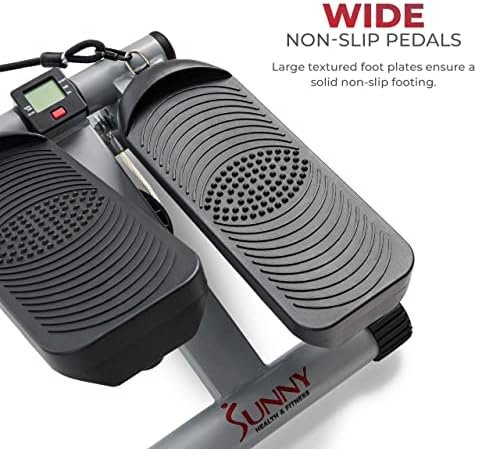 Sunny Health & Fitness Mini Stepper for Exercise Low-Impact Stair Step Cardio Equipment with Digital Monitor - Image 8