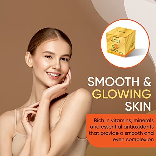 Vitamin C and Turmeric Clay Mask for Face – Deep Cleansing & Brightening Face Mask for Dark Spots, Pores, and Anti-Aging – Non-Greasy, Easy-to-Apply Hydrating Skin Care, 5.29 Oz - Image 5