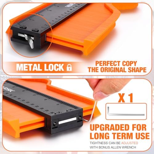 10-Inch Contour Gauge Profile Tool with Lock 3 10-Inch Contour Gauge Profile Tool with Lock - Image 3