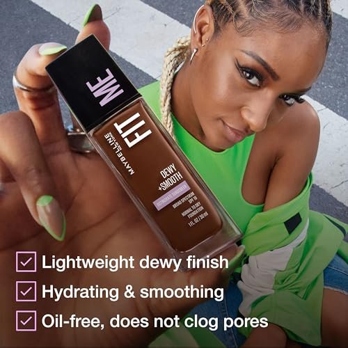 Maybelline Fit Me Dewy + Smooth Liquid Foundation Makeup, Light Beige, 1 Count (Packaging May Vary) - Image 5