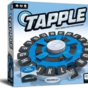 USAOPOLY TAPPLE® Word Game | Fast-Paced Family Board Game | Choose a Category & Race Against The Timer to be The Last Player | Learning Game Great for All Ages (1 Pack)