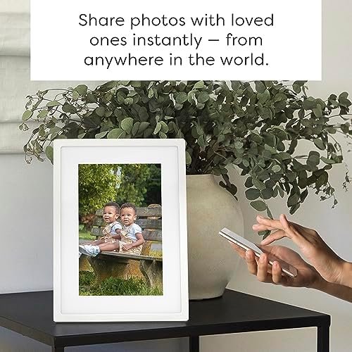 Skylight Digital Picture Frame: WiFi Enabled with Load from Phone Capability, Touch Screen Digital Photo Frame Display - Customizable Gift for Friends and Family - 10 Inch White - Image 2