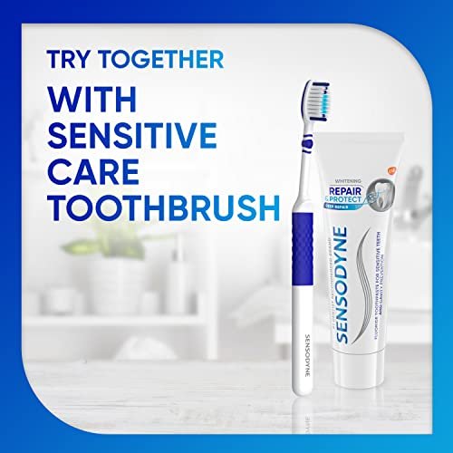 Sensodyne Repair and Protect Whitening Toothpaste, Toothpaste for Sensitive Teeth and Cavity Prevention, 3.4 oz (Pack of 4) - Image 12