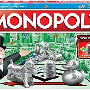 Monopoly Game, Family Board Games for 2 to 6 Players & Kids Ages 8 and Up, Includes 8 Tokens (Token Vote Edition)