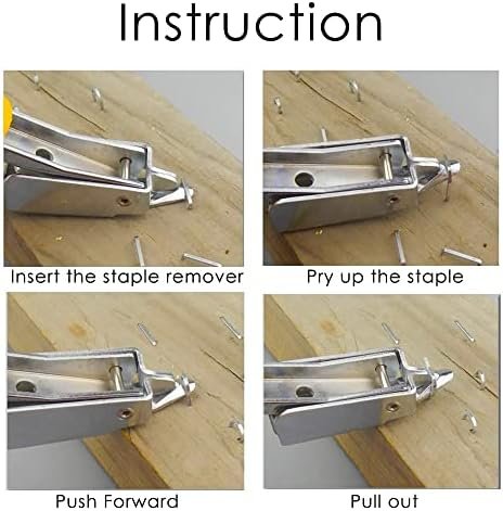 Staple Remover for Upholstery and Construction Heavy Duty Tack Puller, Industrial Upholstery Tool for Home Improvement, Furniture, Floor, Carpet, Carton (3 in 1 Kit) - Image 6