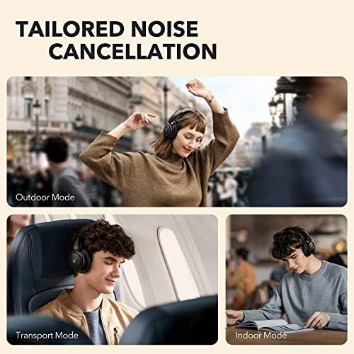 Soundcore by Anker Life Q30 Hybrid Active Noise Cancelling Headphones with Multiple Modes, Hi-Res Sound, Custom EQ via App, 40H Playtime, Comfortable Fit, Bluetooth, Multipoint Connection - Image 3