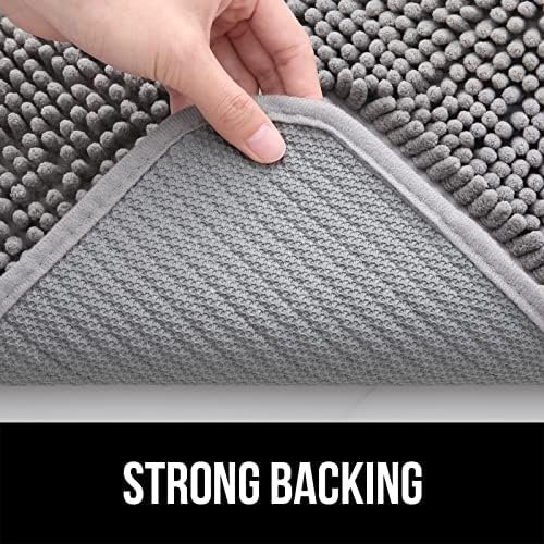 OLANLY Dog Door Mat for Muddy Paws, Absorbs Moisture and Dirt, Non-Slip Washable Mat, Quick Dry Microfiber, Mud Mat for Dogs, Entry Indoor Door Mat for Inside Floor(30x20 Inches, Grey) - Image 3