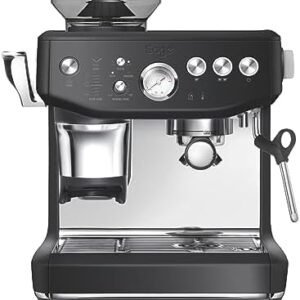 Breville the Barista Express Impress Espresso Machine, Black Truffle, BES876BTR, Large
