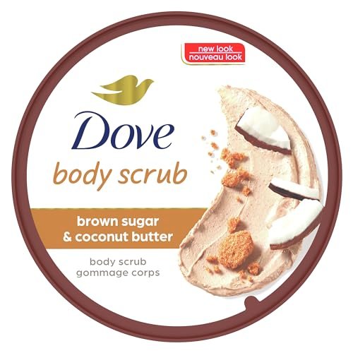 Dove Scrub Brown Sugar & Coconut Butter For Silky Smooth Skin Body Scrub Exfoliates & Restores Skin's Natural Nutrients 10.5 oz - Image 3