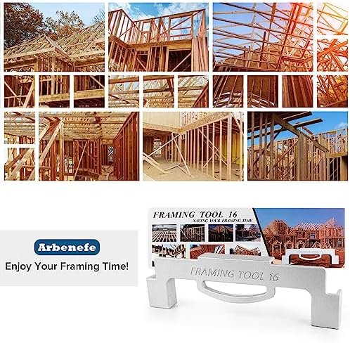 Framing Tools, 16 Inch On-Center Framing Tool, Layout Tools Made of Durable Aluminum, Precision Wall Framing Tool, Measurement Jig Tool For Walls, Roofs, Floors or Ladders - Image 7