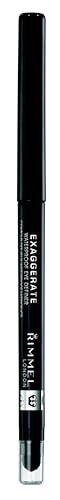 Rimmel London Exaggerate Waterproof Eye Definer Eyeliner, Highly Pigmented, Long-Wearing, Built-In Smudger, 262, Blackest Black, 0.01oz - Image 2