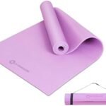 Yoga Mat with Carry Strap for Yoga Pilates Fitness and Floor Workout at Home and Gym Non-slip 9 colors