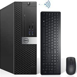 Dell OptiPlex 7040 SFF Desktop Computer PC Intel Quad Core i7-6700 3.20GHz AX200 Built-in WIFI 6 Bluetooth 32GB DDR4 New 1TB NVMe M.2 SSD 2TB HDD HDMI Wireless Keyboard & Mouse Windows10 Pro (Renewed)