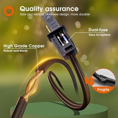 addlon 100FT(2-Pack*50FT) LED Outdoor String Lights, G40 Globe Patio Lights 2200K Dimmable with 54 Shatterproof Bulbs(4 Spare), Vintage Waterproof Connectable Hanging Lights for Backyard House Party - Image 8