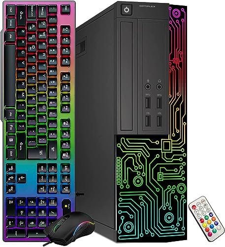 Dell Gaming OptiPlex Desktop RGB Computer PC, Intel Core i7, GeForce GT 1030 2GB GDDR5, 16GB RAM, 512GB SSD, 24 Inch HDMI Monitor, Keyboard Mouse and Headset, WiFi, Windows 10 Pro (Renewed) - Image 2