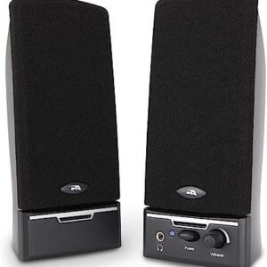 Cyber Acoustics CA-2014 Computer Speakers, Full Stereo Sound, Convenient Controls, Easy Setup