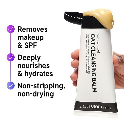 The INKEY List Oat Cleansing Balm, Rich Balm Removes Makeup and Impurities, Reduces Redness, 5.0 fl oz - Image 5