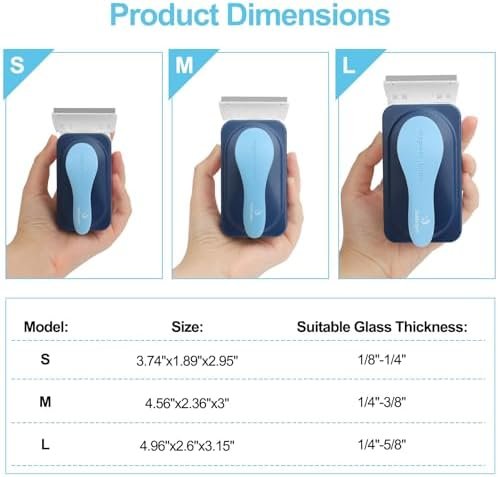 Aquarium Magnetic Glass Cleaner, Fish Tank Algae Magnet Cleaning Tool with Algae Scraper for Glass Aquariums Tank, Floating Scrubber Brush, 2 Detachable Scrapers, Small - Image 7