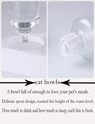 Marchul Cat Bowls, Cat Food Bowls, 15° Tilted Cat Bowl for Indoor Cats, Cat Food and Water Bowl Set, Raised Cat Bowl for Cats and Small Dogs - Image 6