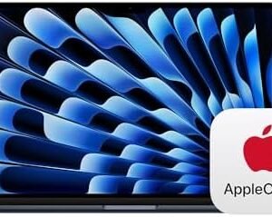 Apple 2024 MacBook Air 15-inch Laptop with M3 chip: 16GB Memory, 512GB Storage; Midnight with AppleCare+ (3 Years)