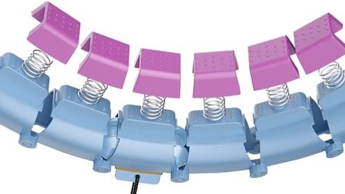 65inch 32 Knots Plus Size Quiet Weighted Hula Infinity Fitness Detachable Hoops, Smart Noiseless Infinity Hula for Women, 2 in 1 Waist and Abdominal Workout Equipment at Home - Image 9