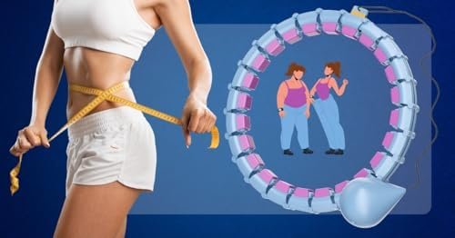 65inch 32 Knots Plus Size Quiet Weighted Hula Infinity Fitness Detachable Hoops, Smart Noiseless Infinity Hula for Women, 2 in 1 Waist and Abdominal Workout Equipment at Home - Image 8