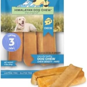 Himalayan Dog Chew Original Yak Cheese Dog Chew, 3 Small Sticks, 1.1 oz, Gluten Free, Healthy Dog Treats, Grain & Lactose Free 100% Natural, Long Lasting Dog Chews for Dogs Under 15 lbs