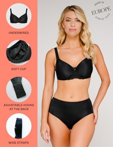 Rosme Women's Unpadded Bra with Molded Cups, Collection Vija - Image 4