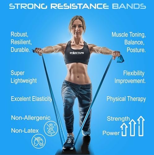 Resistance Bands Professional 8,16, 25, 50 Yards Bulk Rolls. Latex-Free Elastic Physical Therapy Band. No Scent, No Powder - Perfect for Home Exercise, Yoga, Pilates, Gym, Rehab, Workout - Image 2