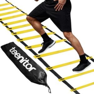 Teenitor Agility Ladder Speed Ladder Training Ladder for Soccer, Speed, Football Fitness Feet Training Carry Bag Agility Training Equipment