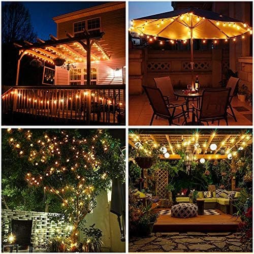 Metaku Globe Fairy Lights Battery Operated 33ft 80LED String Lights with Remote Waterproof Indoor Outdoor Hanging Decorative Christmas Lights for Home Party Patio Garden Wedding - Image 7