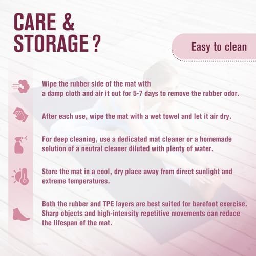 UMINEUX Extra Thick Yoga Mat, 2/5 Inch (10MM), Natural Rubber and TPE Non Slip Yoga Mats with Strap for Women Men, Eco Friendly Exercise Mat for Yoga, Pilates and Home Workout - Image 8