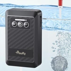 Pawfly Aquarium Lithium Battery Powered Air Pump USB Rechargeable Oxygen Pump for 5-100 Gallon Fish Tanks Portable Live Bait Aerator Pump for Outdoor Fishing and Fish Transportation