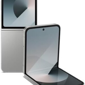 SAMSUNG Galaxy Z Flip 6 AI Cell Phone, 256GB Unlocked Android Smartphone, US, 2024, Silver Shadow (Renewed)