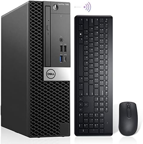 Dell OptiPlex 7060 Windows 11 Pro Desktop Computer SFF, Intel 8th Gen i5-8500 Hexa Core,16GB DDR4 Ram 512GB NVMe M.2 SSD, AX210 Built-in WIFI 6E & Bluetooth 5.2,New Wireless Keyboard & Mouse (Renewed)