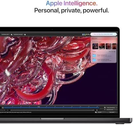 Apple 2024 MacBook Pro Laptop with M4 chip with 10‑core CPU and 10‑core GPU: Built for Apple Intelligence, 14.2-inch Liquid Retina XDR Display, 16GB Unified Memory, 512GB SSD Storage; Space Black - Image 4