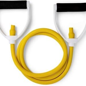 Champion Sports Resistance Tube Bands for Men and Women, 10 lbs - 100 lbs Resistance - Durable Stretch Fitness Band for Strength Training, Stretching, Rehabilitation - Premium Home Workout Equipment