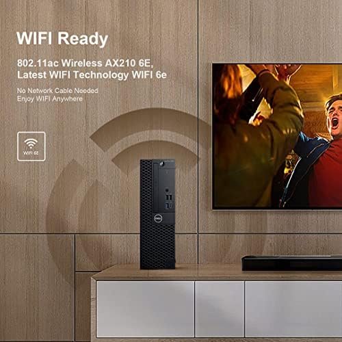 Dell OptiPlex 3060 Desktop Computers Windows 11 Pro, Hexa Core i7-8700 Up to 4.60GHz,16GB DDR4, 512GB M.2 NVMe SSD,1TB HDD,AX210 Built-in WiFi 6E, Small Form Factor PC, Black (Renewed) - Image 3