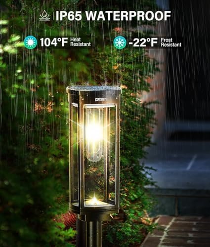 COXSENI Solar Pathway Lights Outdoor 6 Pack, Bright Solar Path Lights Outside Waterproof, Walkway Light Solar Powered Landscape Lights for Driveway Lawn Patio Sidewalk Yard - Image 6