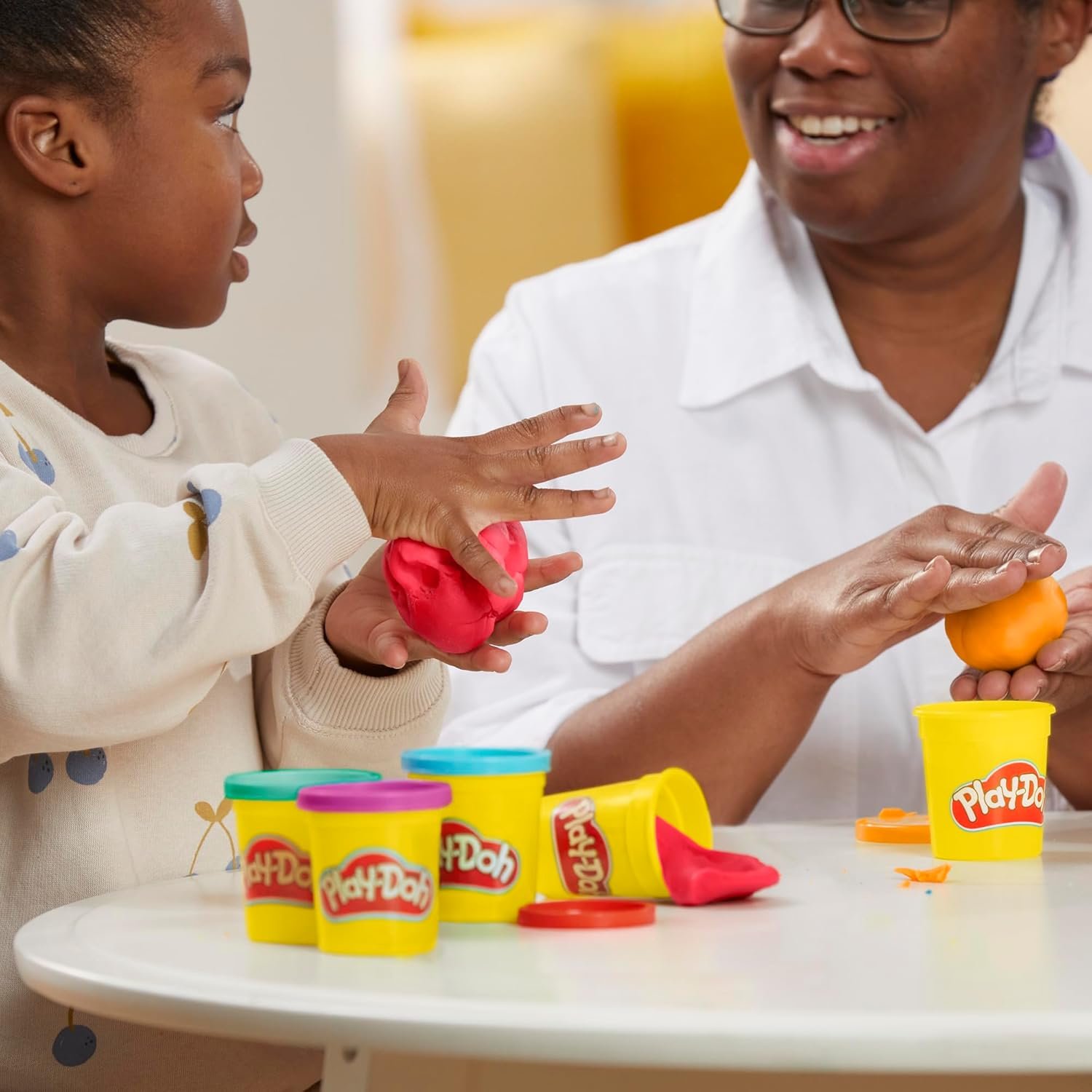 Play Doh Modeling Compound 10-Pack Case of Assorted Colors, Non-Toxic 2 oz. Cans, Back to School Gifts, Prizes, & Party Favors, Preschool Toys for Kids, Ages 2+ (Amazon Exclusive) - Image 5